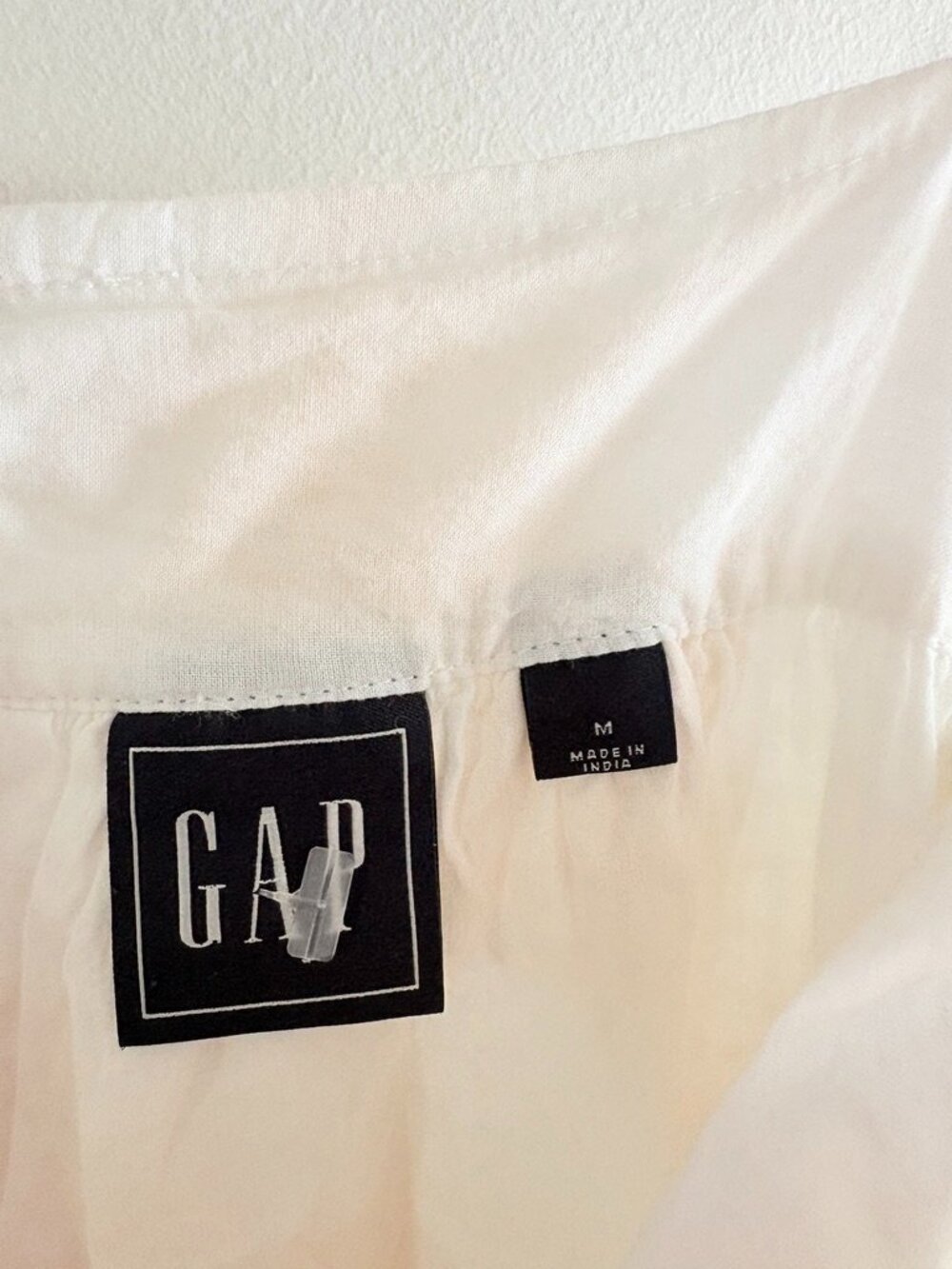 The Gap Tie Strap Cami Midi Dress Neutral Tie Dye White Cream Size Medium - Picture 5 of 7